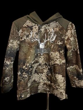 RedHead Kids' Camo Hooded Sweatshirt - Olive/Brown